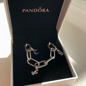 NEW Pandora Me Link Bracelet with 3 charms!